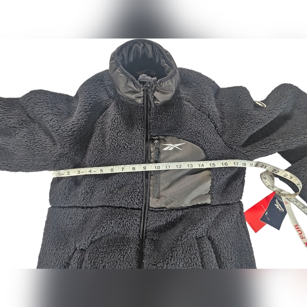 NWT Reebok Women's Black Sherpa Fleece size Large super soft - Picture 3 of 5